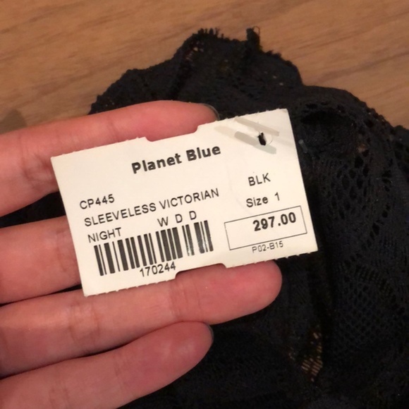 Nightcap Sleeveless Victorian Dress in Black - Picture 3 of 4